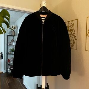 GAP Women's Elegant Black Bomber Jacket